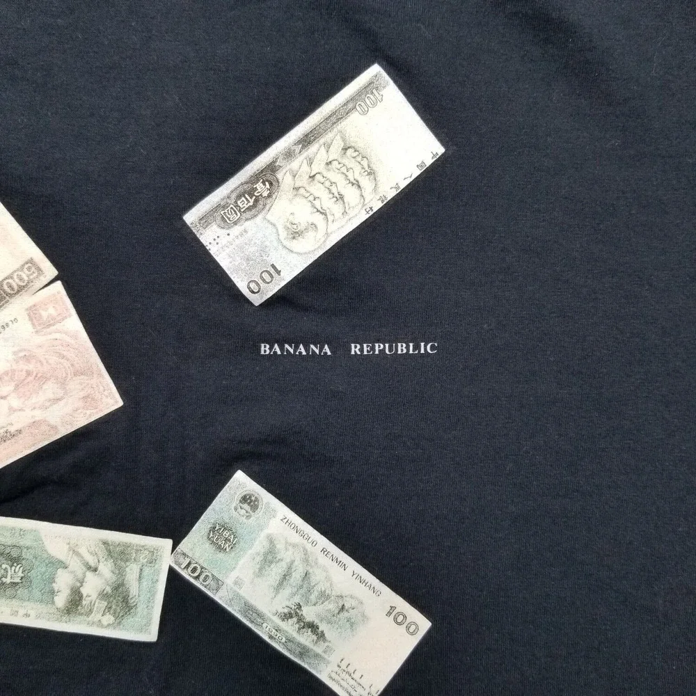 Banana Republic Shirt Mens Large‎ Blue Short Sleeve Crew Neck